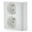 ..Dvojzásuvka pro lištovou krabici pootočená bílá SEZ Z 3221-GP