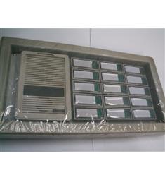 zvonkový panel 12 tlač+ elektrický vrátný-mluvítko+repro 4FP11105 vodorovné uložení