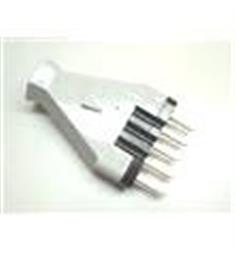 vidlice plochá 4 nožová 16A 380V pro zásuvku nástěnou 4 pólovou