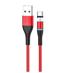 Magnet.připojení nabíjení pro mobilní telef.přístroje, micro USB, 1.2m 2,4A