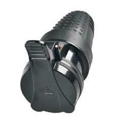 ... zásuvka 230V 16A 3600W na prodluž.kabel IP44 pogum.