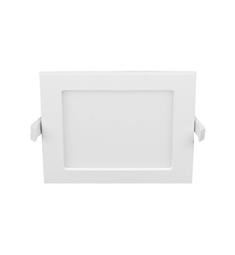 LED podhled. svítidlo 12W - hranaté, bílé s přep. teploty světla 165x165x32mm.