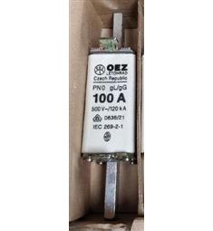 100A PN0 gL/gG 120kA 500V rozměry  celk D s nož kont 123mm