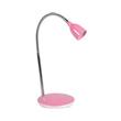 LED stolní lampička, 2.5W, 3000K, podstavec, růžová barva
