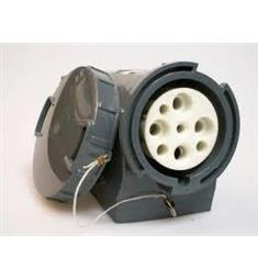 zásuvka nástěnná 32A 4P 380V s víčkem SEZ ip67 mozazné kontakty / ve snížené ceně /