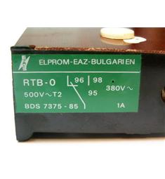 Tepelné bimetalové relé-3.p'olové-motorová ochrana RTG11  ELPROM-BULGARIEN; ; 500V-; nastav.proud