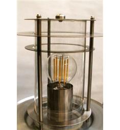 svítidlo atraktiv- nerez / pro žár E27 sklad 2 ks v ceně LED žárovka 5w ve svítivosti 75W